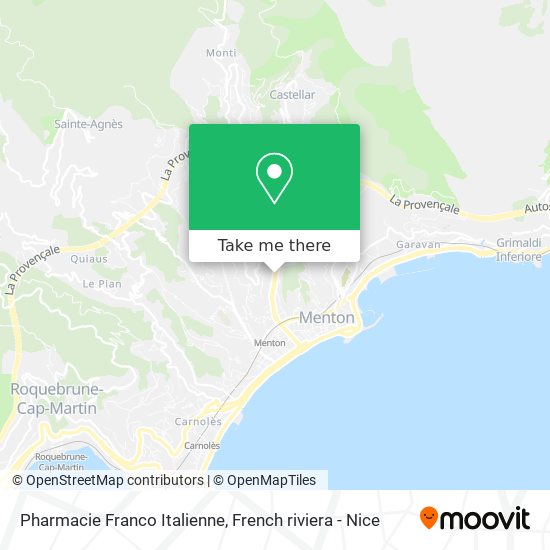 Mapa Pharmacie Franco Italienne