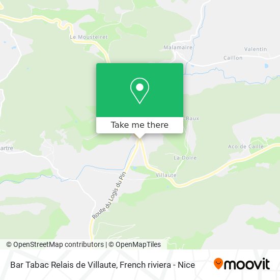 Bar Tabac Relais de Villaute map