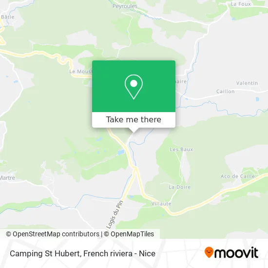 Camping St Hubert map