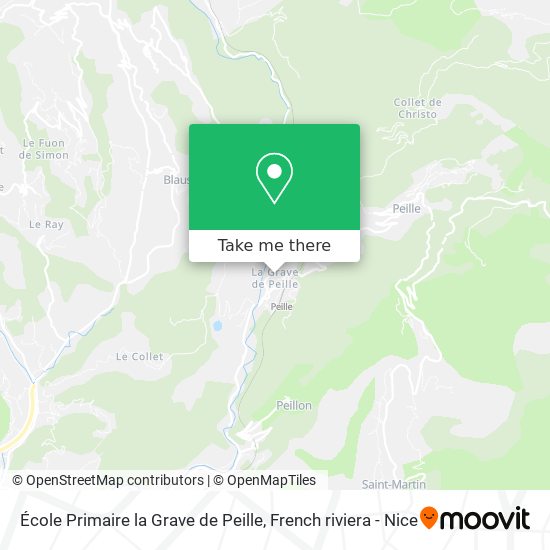 Mapa École Primaire la Grave de Peille