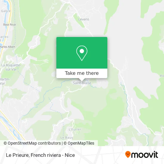Le Prieure map