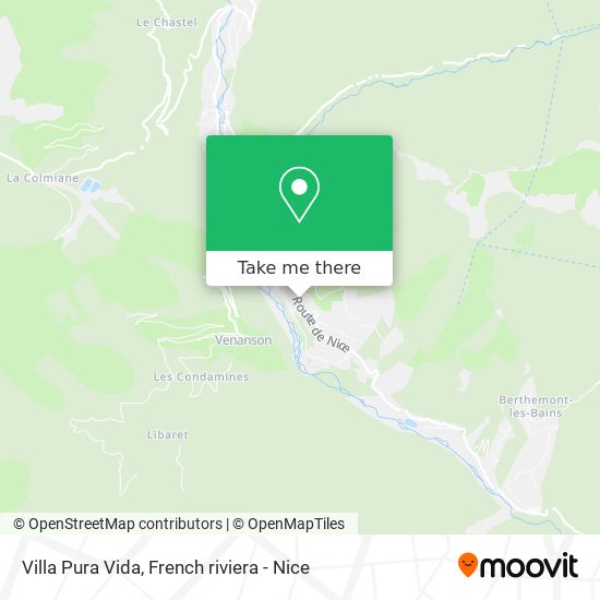 Villa Pura Vida map