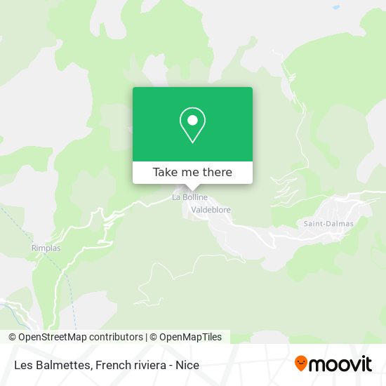 Les Balmettes map