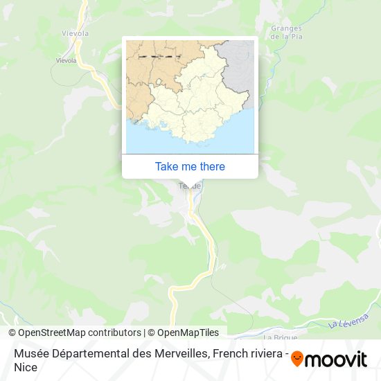 Mapa Musée Départemental des Merveilles