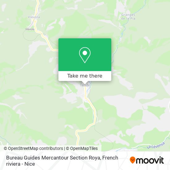 Bureau Guides Mercantour Section Roya map