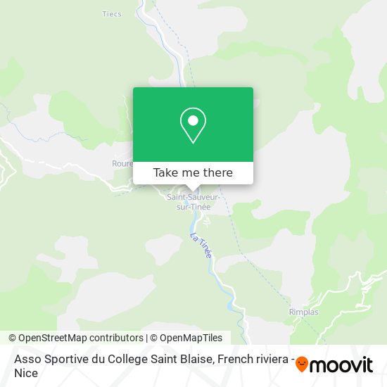 Mapa Asso Sportive du College Saint Blaise
