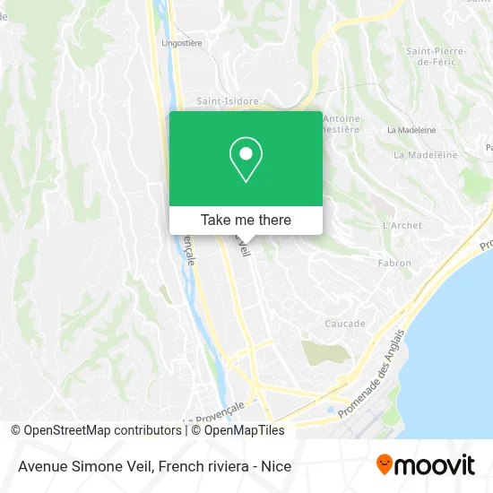 Avenue Simone Veil map