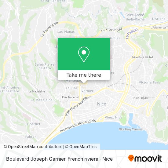 Mapa Boulevard Joseph Garnier