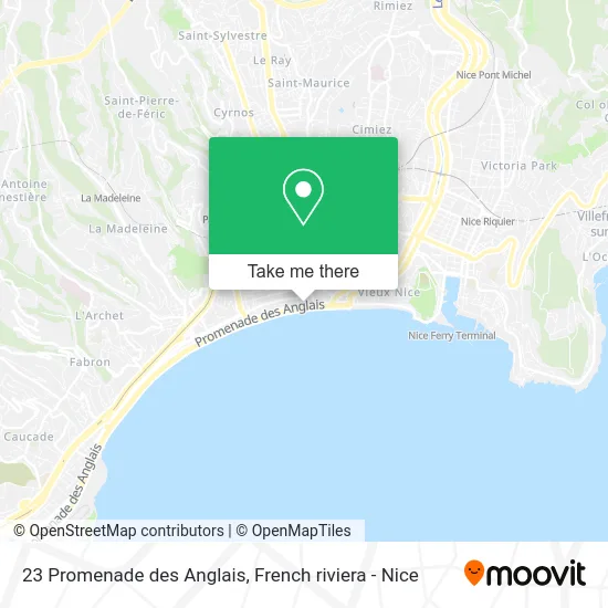 23 Promenade des Anglais map