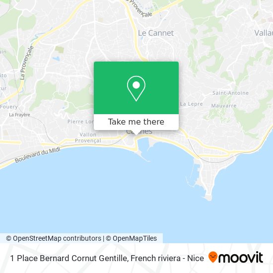Mapa 1 Place Bernard Cornut Gentille