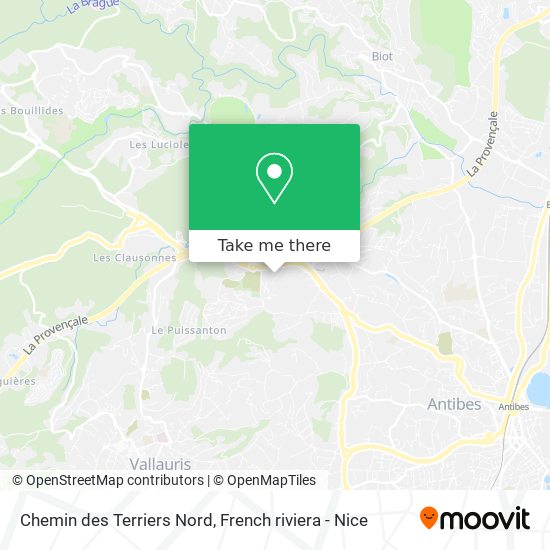 Chemin des Terriers Nord map