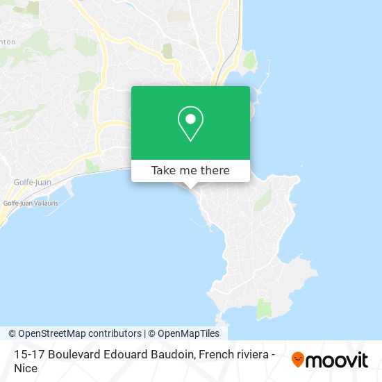Mapa 15-17 Boulevard Edouard Baudoin