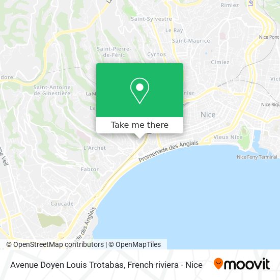 Avenue Doyen Louis Trotabas map