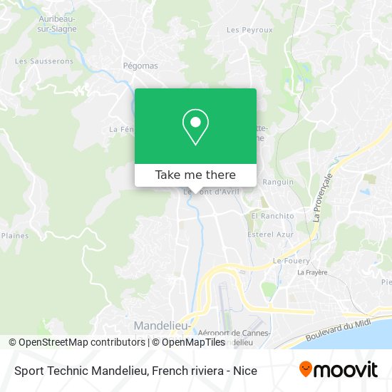 Mapa Sport Technic Mandelieu