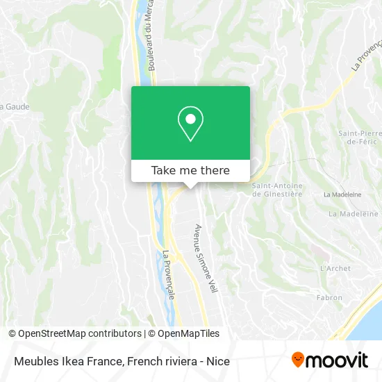 Meubles Ikea France map