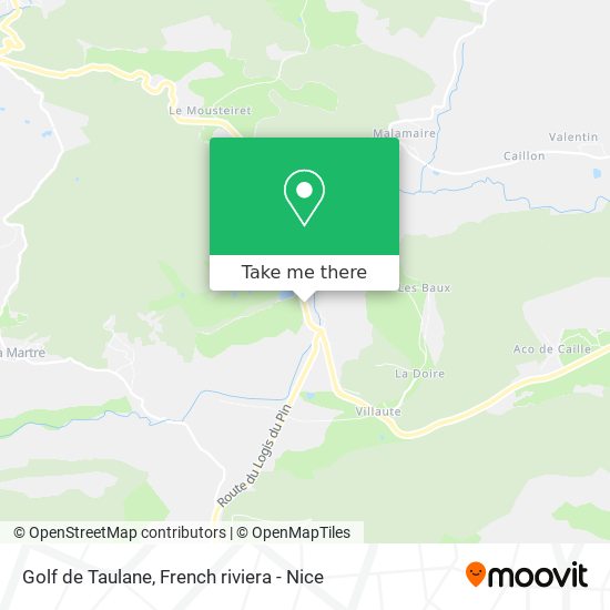 Golf de Taulane map