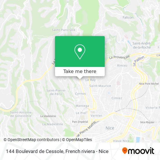 144 Boulevard de Cessole map