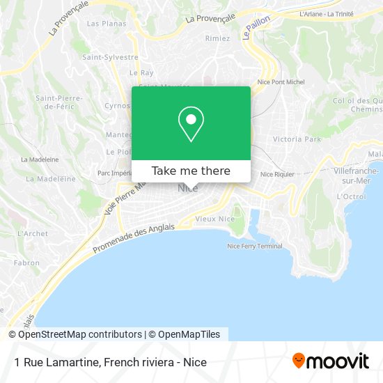 Mapa 1 Rue Lamartine