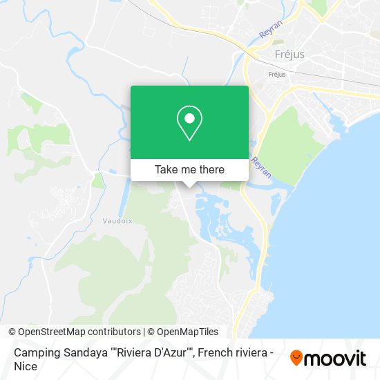 Camping Sandaya ""Riviera D'Azur"" map