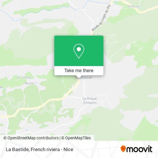 La Bastide map