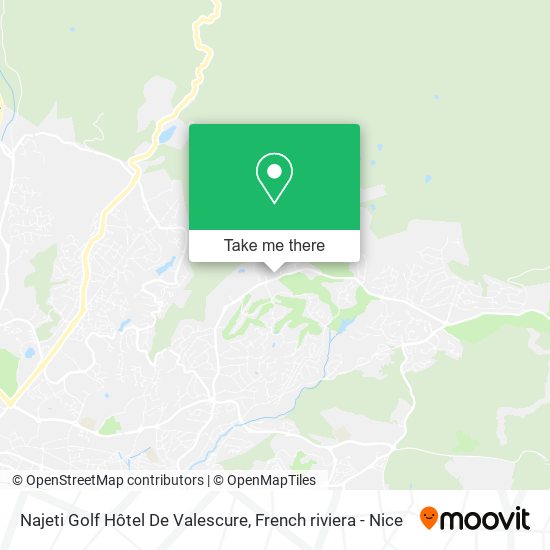 Najeti Golf Hôtel De Valescure map