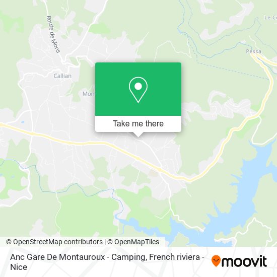 Anc Gare De Montauroux - Camping map