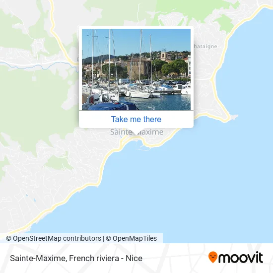 Sainte-Maxime map