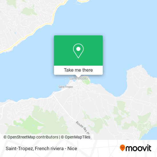 Saint-Tropez map