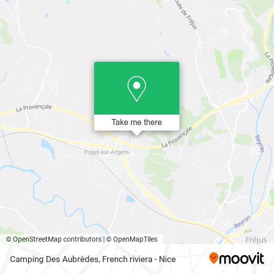 Mapa Camping Des Aubrèdes