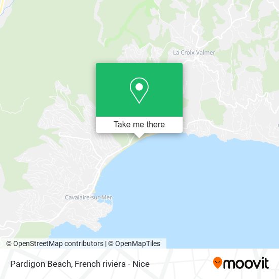 Pardigon Beach map