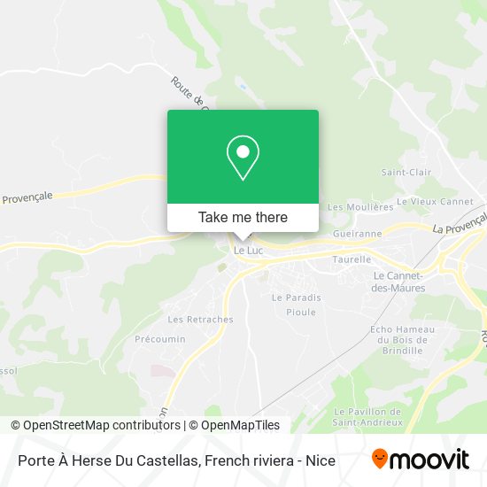 Porte À Herse Du Castellas map