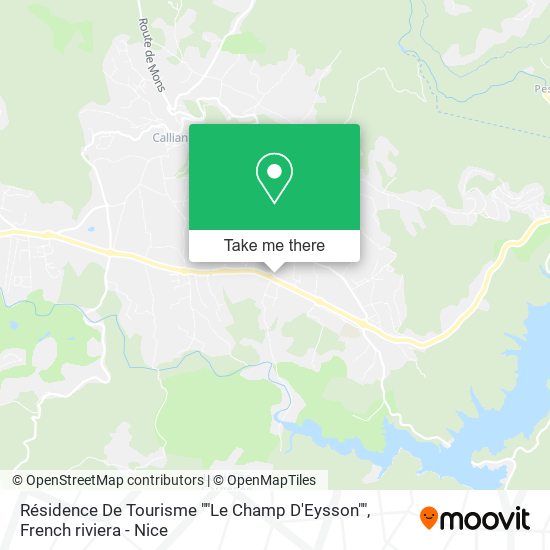 Mapa Résidence De Tourisme ""Le Champ D'Eysson""
