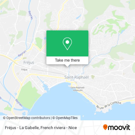 Fréjus - La Gabelle map