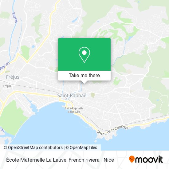 Mapa École Maternelle La Lauve