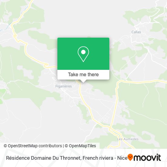 Résidence Domaine Du Thronnet map