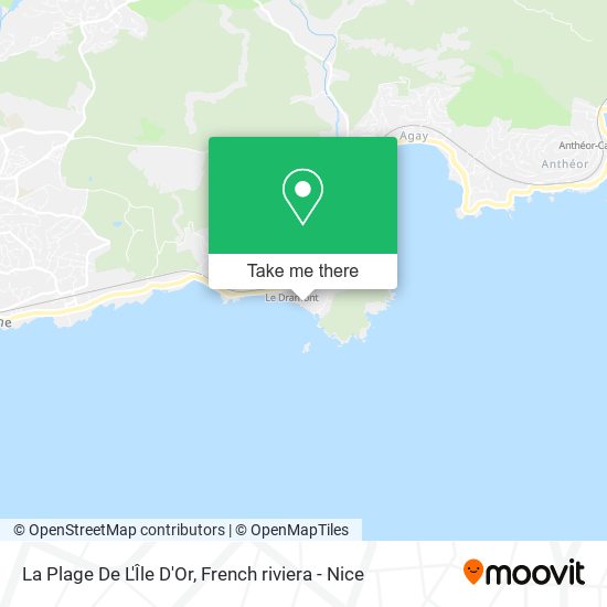 Mapa La Plage De L'Île D'Or