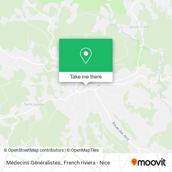 Médecins Généralistes. map