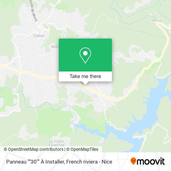 Panneau ""30"" À Installer map