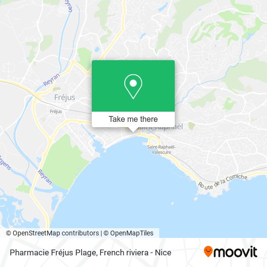 Pharmacie Fréjus Plage map