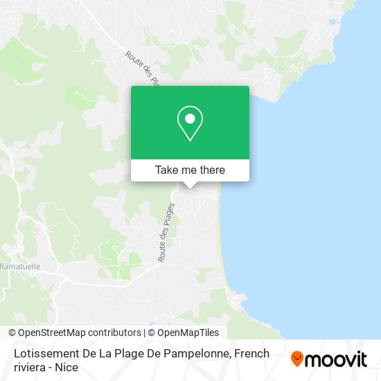 Lotissement De La Plage De Pampelonne map