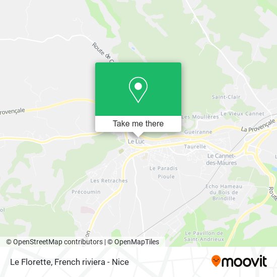 Le Florette map