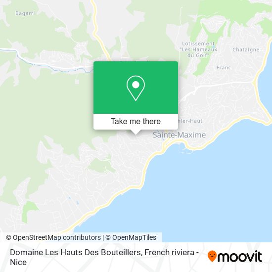 Domaine Les Hauts Des Bouteillers map