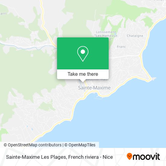 Mapa Sainte-Maxime Les Plages