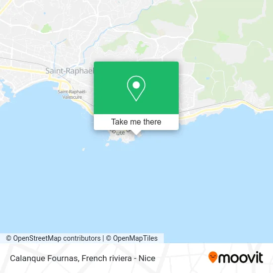 Calanque Fournas map