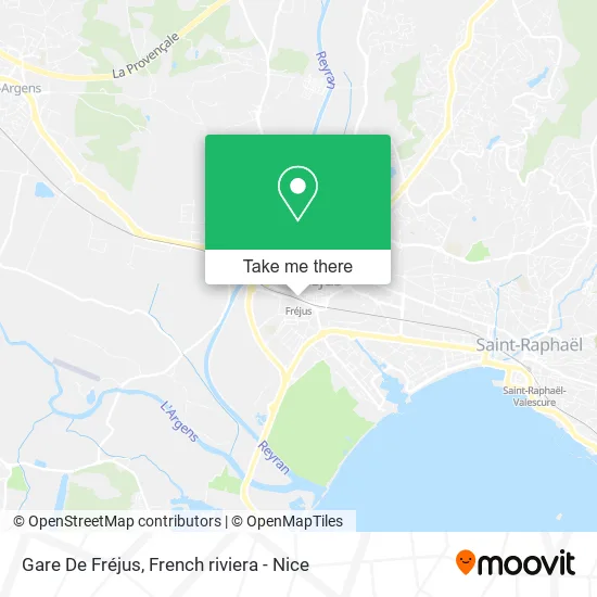 Gare De Fréjus map