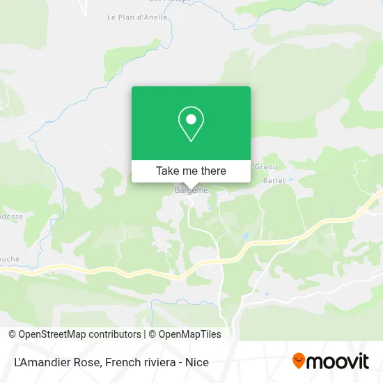 L'Amandier Rose map