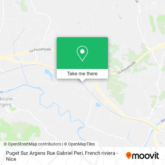 Puget Sur Argens Rue Gabriel Peri map