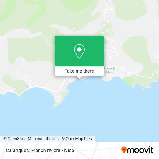 Calanques map