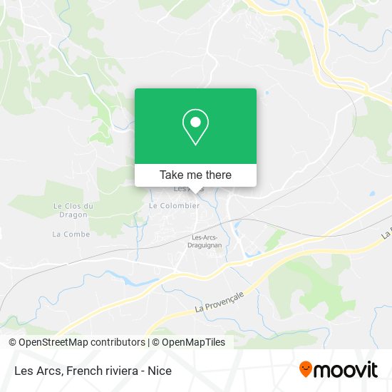 Les Arcs map