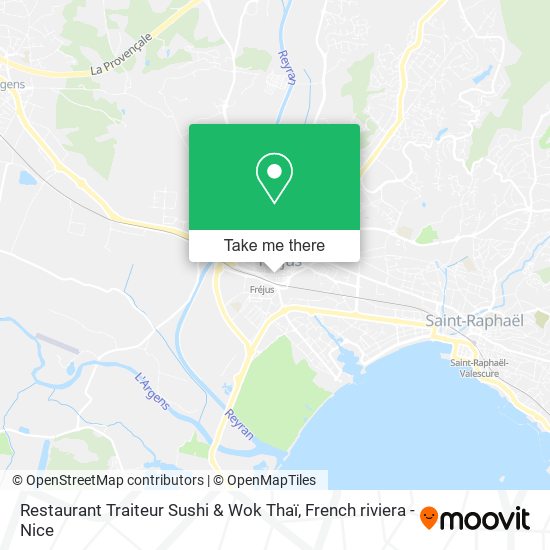 Mapa Restaurant Traiteur Sushi & Wok Thaï